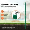 thumbnail image 4 of Danolapsi U-Channel Sign Post, 4-Pack, Steel Sign Post 7.8FT, Heavy Duty Steel Fence for Garden, Farm, Traffic Intersection, 4 of 6
