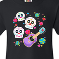 thumbnail image 4 of Inktastic Day of the Dead Owl Sugar Skulls and Guitar Youth T-Shirt, 4 of 5