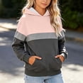 thumbnail image 2 of Ashirexll Girls Hoodies Colorblock Hooded Long Sleeve Sweatshirt for Big Kids Outdoor Layer 3-14 Years, 2 of 6