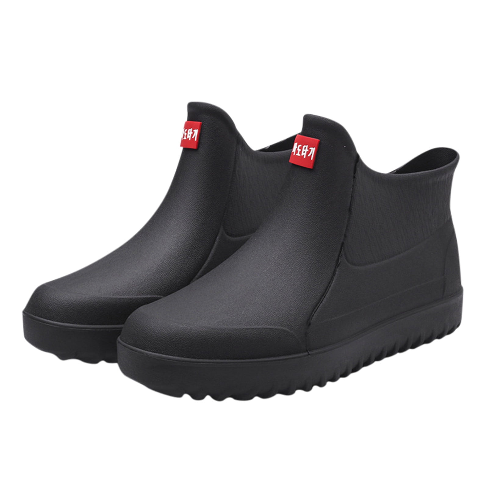 YLYL Men's Ankle Rain Boots Waterproof Short Rubber Garden Boots