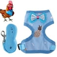 thumbnail image 3 of Chicken Leash, Breathable Mesh Training Harness and Leas Chicken Harness Duck Harness Adjustable Strap Outdoor Training Traction Rope for Chicken Duck Goose Hen Small Pets, 3 of 7