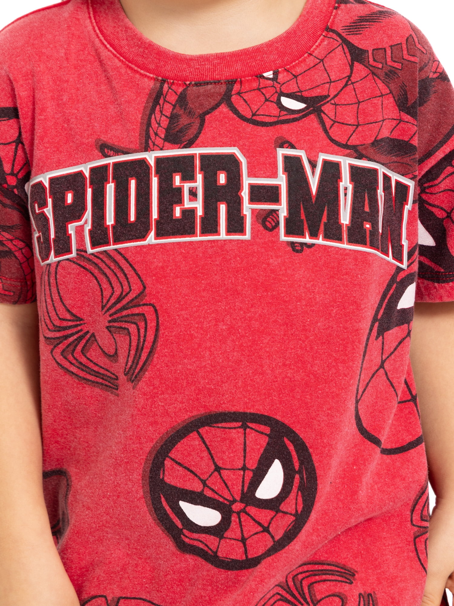 Spider-Man Baby and Toddler Boy Short Sleeve Graphic Tee and Matching Shorts Set, 2-Piece, Sizes 0/3M-5T