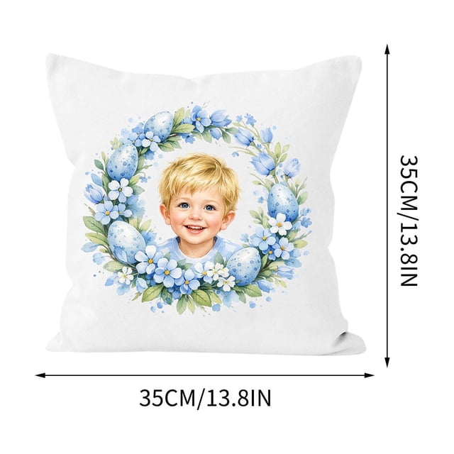 CaiYueKe Easter Throw Pillow Cushion Cover Decorative Holiday Home Decor Soft Plush Accent Pillow for Kids Room Sofa Bed Living Nursery Decorations Gift Ideas Basket Stuffer Spring Seasonal Decor