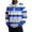 Tops-194Blue, variant on LEKWK Mens Long Sleeve Shirts Waffle-Knit Color Block Striped Shirts Lapel Collar Casual Shirts Breathable Soft Golf Rugby Daily Wear Tops