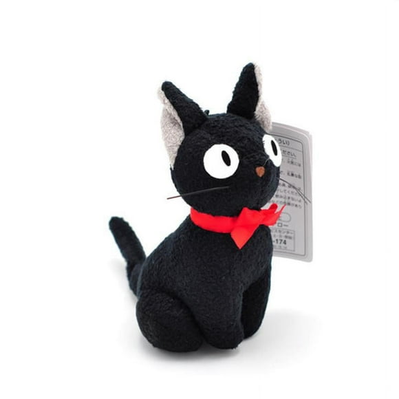 Studio Ghibli Hayao Miyazaki Black Kiki's Delivery Service JiJi Plush Toy Cute Mini Black Cat Kiki Plush Keychain Pendant