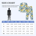 thumbnail image 4 of Honeii Cute Poodle Dog Pattern Mens Pajamas Set,2pcs Men's Lounge Long Sleeve Sleep Shirt and Pajama Bottoms Sleepwear Set,Mens Pjs Sets-Medium, 4 of 7