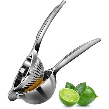 Large Lemon Squeezer, Heavy Duty Stainless Steel Orange Juicer with 3.47'' extra big Filter Bowl, Lime Squeezer, Orange Juicer Handheld
