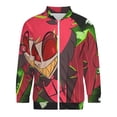 thumbnail image 4 of Hazbin Hotel Alastor Fashion Jacket Mens Windbreaker Coat Lightweight Zipper Clothes Streetwear Bomber Outerwear Jackets, 4 of 7
