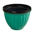 thumbnail image 1 of Large Ribbed Planter Pots for Indoor Outdoor Garden Lightweight Durable Flower Pot with Hole Recyclable Design Product Flower Pots 1 Platform Competitive Title Garden 8-Inch Round Blue Planters with, 1 of 5