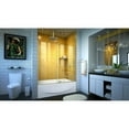 thumbnail image 2 of DreamLine Mirage-Z 56-60 in. W x 58 in. H Frameless Sliding Tub Door in Brushed Nickel, 2 of 6