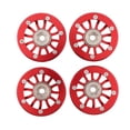 thumbnail image 2 of Llanta de aleación de aluminio perfke 4 piezas 2.2 pulgadas para 1:10 D90 D110 RC Crawler rojo, 2 of 6