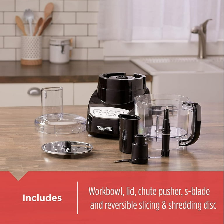 Black & Decker 8-Cup Large Capacity Home Electric Food