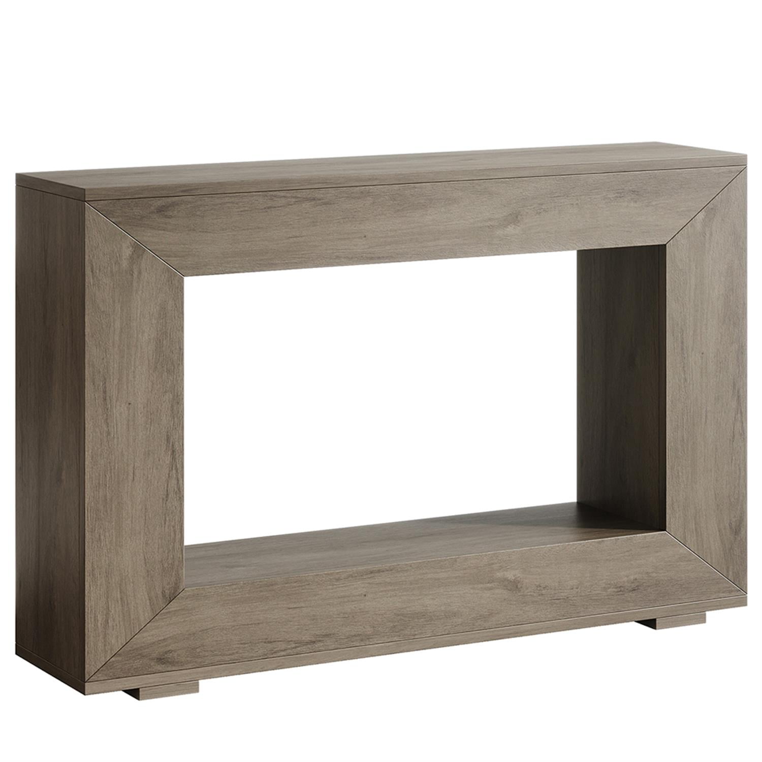 Demi Bonn 47" Farmhouse Console Table, Modern Living Room Sofa Table with Storage, Contemporary Entryway Hall Table, Foyer Display Table, Gray