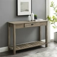 thumbnail image 2 of Table Console d'Entrée Style Campagnard en Bois 48 Pouces - Gris Lavé, 2 of 9