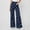 Dark Blue, variant on Polka Dot Wide Leg Jean for Women High Waisted Y2K Vintage Stretch Boyfriend Denim Pant 90s Streetwear Casual Baggy Trouser Orange M