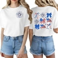 thumbnail image 3 of Basic Tees for Women Short Sleeve Crew Neck Graphic Printed T Shirts 2026 Spring Fashion Casual Tops, 3 of 5