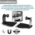 thumbnail image 5 of Katzco Magnetic Paper Towel Holder - 12x4x3-Inch Rubber-Coated Magnet Paper Towel Holder - Adjustable Towel Holder with Magnet Pads - Versatile Design for Fridge, Kitchen or Workbenches - Set of 2, 5 of 6