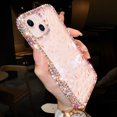 thumbnail image 4 of Funda De Silicona Transparente Con Purpurina Bling Diamond Para iPhone 13/12 Pro Max/11 X/XS/XR/7/8 Plus/SE/3, 4 of 4