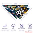 thumbnail image 2 of Football Breathable Chiffon Yarn Dog Bandana Pack of Two in Various Sizes 16x16x22.8in and 20.9x20.9x30in, 2 of 5