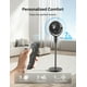 thumbnail image 2 of PELONIS AeroFan 2 en 1, ventilador de mesa y ventilador de pedestal, 22 pies/s, OmniFlow (oscilación automática de 135°+90°), ventilador de piso silencioso de 23 dB con 3 velocidades, control remoto, 2 of 5