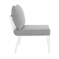thumbnail image 4 of Modway Riverside Sectionnel de Patio Extérieur en Aluminium 4 Pcs, Blanc/gris, 4 of 14