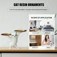 thumbnail image 4 of STATA CAT STATUA RESINA ENTRADA CLAVE LA TRAVE ESCULTURA GABAJO (BEIGE), 4 of 9