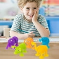 thumbnail image 3 of CNKOO 2Pcs Suction Cup Puppets Stacking Building Block Interactive Toy Cartoon Action Figure Educational Toys Soft TPR Children Animal Sucker Play Pretend Toys Party Favor, 3 of 7