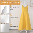 thumbnail image 4 of YRLLENSDAN Mannequin Body Dress Mannequin With Stand 49.6-63.4 Inch Height Adjustable Wooden Tripod Stand High Density Foam Sewing Mannequin Female Mannequin Full Body Dress Forms Dress Form  (White), 4 of 7