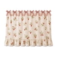 thumbnail image 2 of 30"x22" Oven Skirt Curtain for Kitchen Decor,Girlish Charm Lace Trim & 8 Ribbon Ties,Rustic Decorative Oven Door Curtain for Cottage Kitchen Decor, 2 of 7