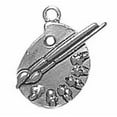 thumbnail image 1 of Sterling Silver 24" 1.2mm Box Chain Artist Palette Pendant Necklace, 1 of 2
