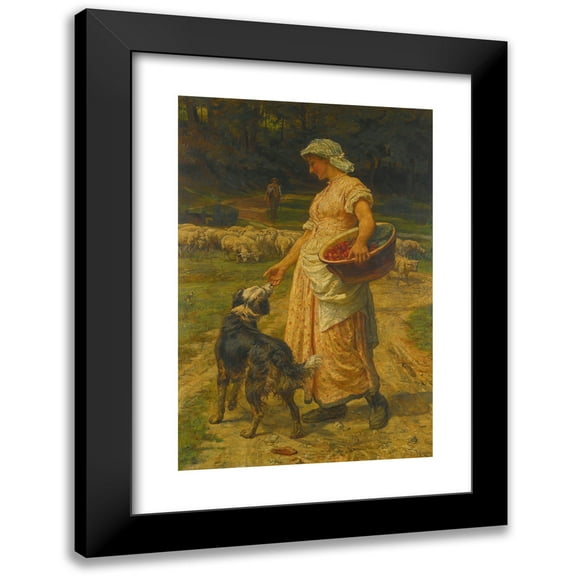 Frederick Morgan 11x14 Black Modern Framed Museum Art Print Titled - The Shepherdess