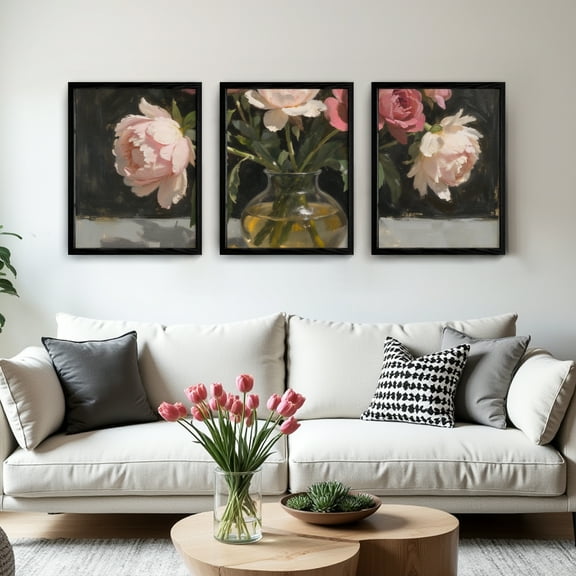 MAYEERTY Modern Abstract Wall Art Painting, Living Room Decor, Black MDF Frame, 7.87"x9.84"