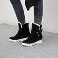 thumbnail image 1 of Botas de nieve Otoño e invierno Punta redonda Moda Botas cortas peludas cálidas Botas de gran tamaño Botas de mujer Wmkox8yii ghj1678, 1 of 7
