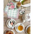 thumbnail image 4 of Easter Bunny Roses Kitchen Dish Towels for Drying Dishes Set of 4, Pink Floral Spring Green Buffalo Plaid Waffle Weave Microfiber Hand Tea Bathroom Towels Quick Dry & Absorbent Towel 15.7x23.6, 4 of 7