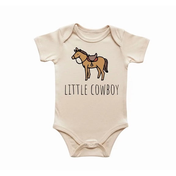 Cowboy Horse Newborn Gift Baby Bodysuit