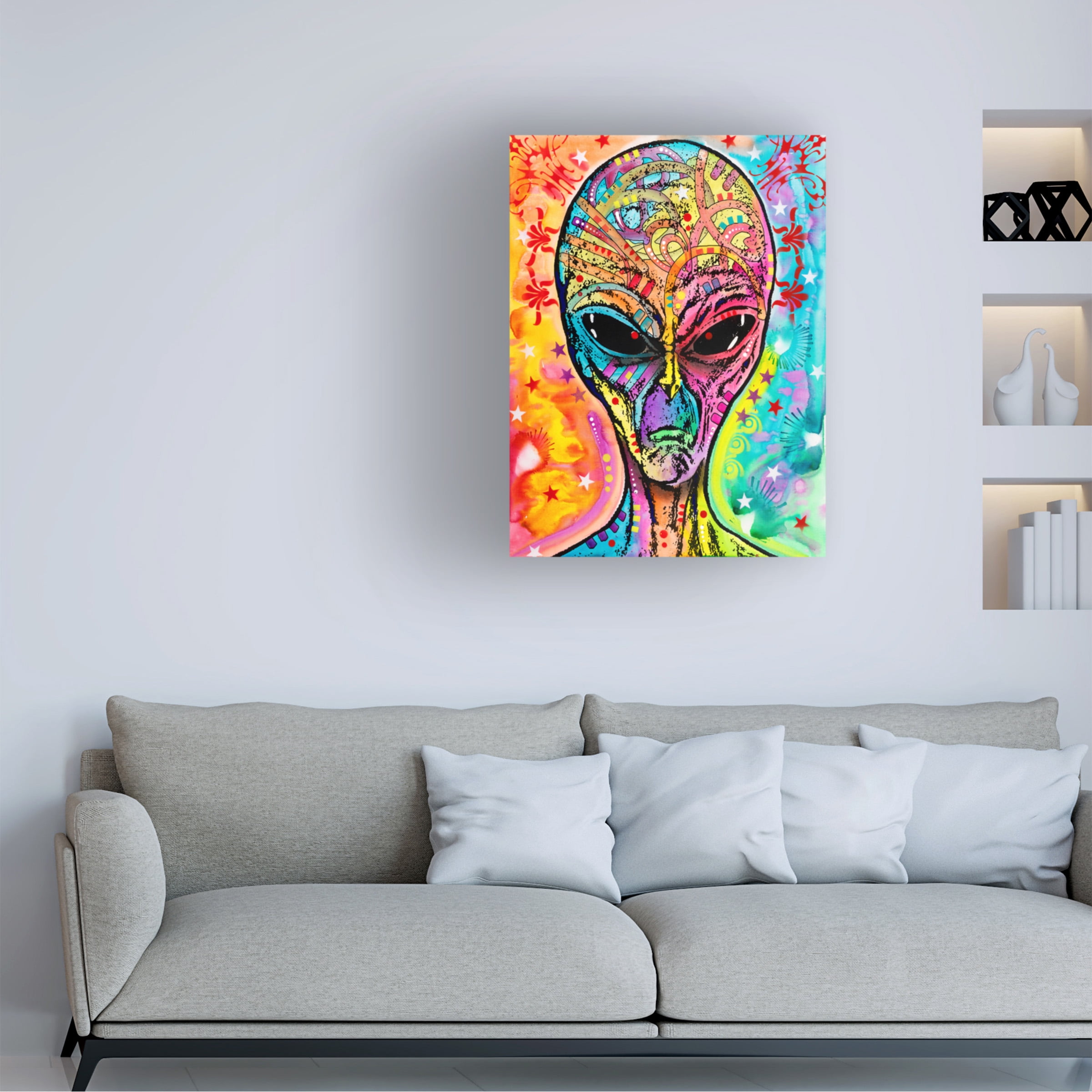 Trademark Fine Art 'Alien - Far Out' Canvas Art by Dean Russo