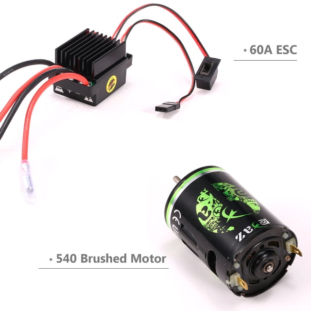 RC 540 CEPILLADO RC RC RC 27T Y 60A ESC RC CAR ESC CONTROLADOR DE VELOCADAD