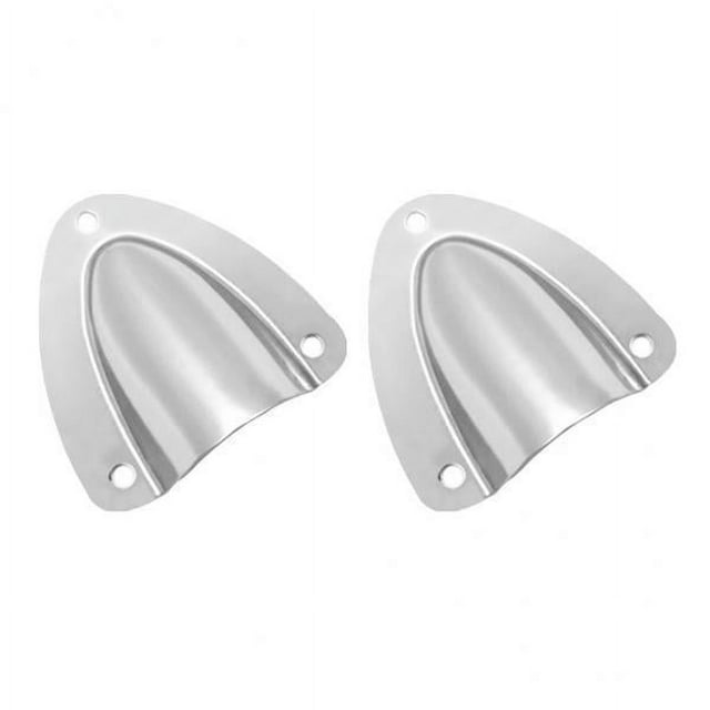 Miulika 4X 2 Sets Grade Stainless Steel Midget Clam Shell Wire Cable Vent 4 Pcs