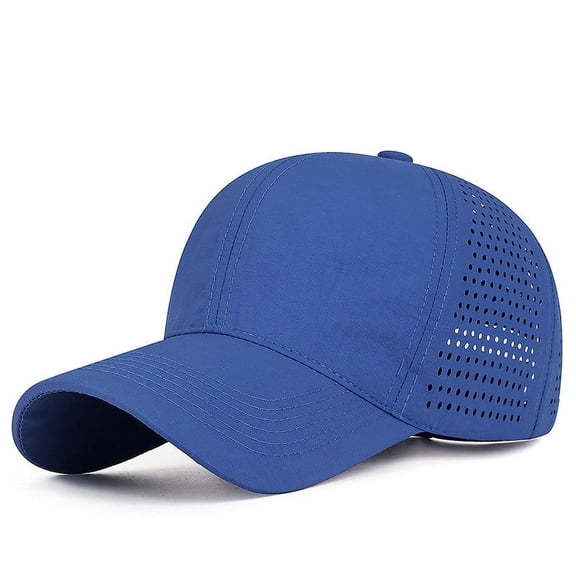 HJYCHN Lightweight Breathable Mesh Baseball Cap for Outdoor Sports Activities Men and Women Quick Drying Performance Hat Blue One Size
