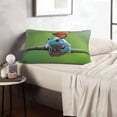 thumbnail image 6 of Daiia Butterfly Landing On Head Dumpy Frog Bedding Waterproof Pillow Protector Zippered Queen – Bed Bug Proof Pillow Encasement-14"x20", 6 of 6