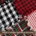 thumbnail image 2 of White & Black Mini Buffalo Check Plaid Homespun Cotton Fabric - Sold by the Yard - JCS Fabric, 2 of 5
