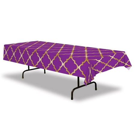 

54 x 108 in. Plastic Lattice Tablecover - Pack of 12