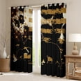 thumbnail image 2 of Manfei Jungle Wildlife Bear Black Out Curtains, Rustic Farmhouse Animal Curtains Pack of 2 (42x63 Each), Teen Adult Man Bedroom Curtains, Black Out Curtains Home Decor, 2 of 6