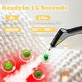 thumbnail image 2 of Steam Cleaner, 2500W High Pressure Handheld Steamer, Handheld Steam Cleaner, 10s Fast Heat-Up & 40.58OZ Large Tank, Portable Multi Steam Cleaning for Car Detailing,Window,Couch,Carpet,Furniture, 2 of 7