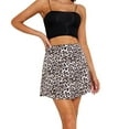 thumbnail image 1 of Faldas largas Gibobby de satén con estampado de leopardo floral rosa S, 1 of 4