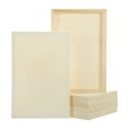thumbnail image 1 of Uxcell 6 Piezas de Tableros de Lienzo de Madera, Lienzos de Arte de Madera de 8x12 Pulgadas, Panel de Madera Sin Terminar para Pintura, Manualidades, Proyectos de DIY, Arte de Vertido, 1 of 6