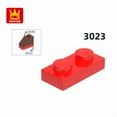 thumbnail image 3 of 3023 50g/156PCS 1x2 Low Building Block Moc Color Loose Parts Compatible with Brick DIY Children's Toy Assembly Storage 73.Dark Bluish Gray about 156 PCS, 3 of 6