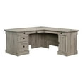 thumbnail image 1 of Pemberly Row L-shaped Contemporary Engineered Wood Computer Desk in Split Oak, 1 of 19