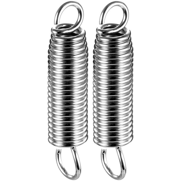 GOOHOCHY 2 resortes de pedal de tambor de acero inoxidable para instrumentos de percusión (plateados)