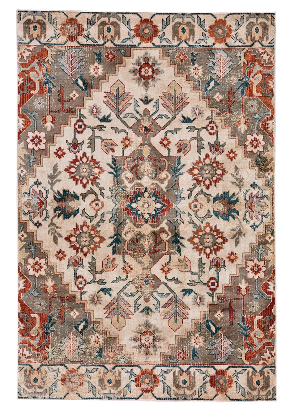 Capel Rugs TarajiKazak 4852 Woven Area Rug Rectangle Ivory Multi